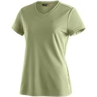 Maier Sports T-Shirt Trudy Damen Kurzarmshirt, leichtes Sommer Funktionsshirt, V-Ausschnitt