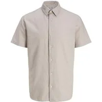 Jack & Jones PlusSize Kurzarmhemd JJEBREEZE LINEN BLEND SHIRT S/S SN PLS mit Leinen, regular fit