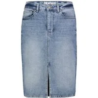 SUBLEVEL Jeansrock Damen Maxi Midi Mini Rock langer Schnitt Denim Stretch
