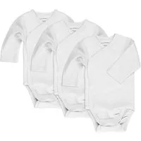 LaLoona Body (3er-Pack) Wickelbody Langarm 3er Pack Baby Body Set aus Baumwolle Langarmbody