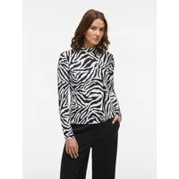 Vila Stehkragenshirt VILEOA L/S ROLLNECK TOP - NOOS Materialmix, regular fit