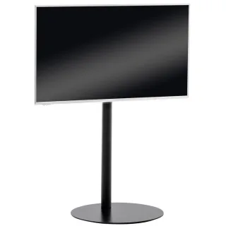 CLP TV, Schwarz, Metall, Rund, 64x100x53 cm, Wohnzimmer, TV Möbel, TV-Racks