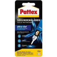 Pattex Bastelkleber Pattex Sekundenkleber Ultra Gel 10 g Tube, farblos