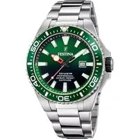 Festina Taucheruhr Diver Collection F20663/2, Armbanduhr, Herrenuhr, Taucheruhr, Edelstahlarmband, Datum