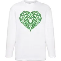 Urban Backwoods Langarmshirt Celtic Heart Langarm T-Shirt Herz Kelten Keltischer Kreis Knoten Knot (1-tlg) Cross Kreuz Culture Kultur