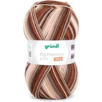 Gründl Wolle 400g Big Mamma Print Großknäuel Strickgarn Häkelwolle, 1040,00 m (Wolle zum Stricken und Häkeln, Strickwolle Handarbeitsgarn, Handstrickgarn), Wolle ohne Schurwolle