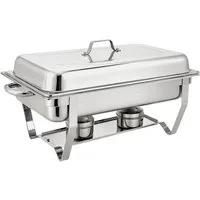BURI Speisenwärmer Speisenwärmer Chafing Dish 11 Liter Warmhaltebehälter Buffet Party