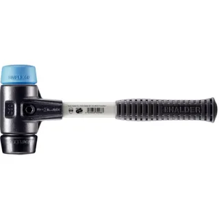 HALDER SIMPLEX - Schonhammer mit verstärktem Tempergussgehäuse und Fiberglasstiel, TPE-soft - 3712.050