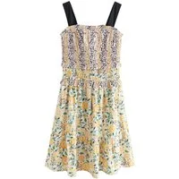 Cath Kidston Midikleid Cath Kidston gerüschtes Midikleid aus Baumwolle (1-tlg)