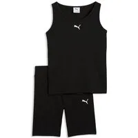 PUMA Trainingsanzug ESS ELEVATED RIB TANK AND SHORT LEGGINGS SET G (2-tlg), für Teens, Slim Fit, ohne Kapuze