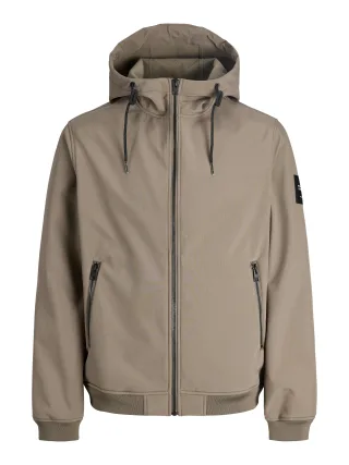 JACK&JONES - JJEBASIC SOFTSHELL HOOD NOOS - Gr. - XXL