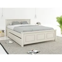 OTTO home Massivholzbett ERIKK', Made in Europe, optional mit Schublade, Massivholz Kiefer (FSC® zertifiziert), in mehreren Größen, Landhausstil mit Kassettenoptik