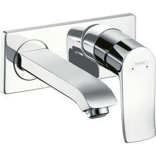hansgrohe Metris Waschtisch Wand Armatur 31085000 Unterputz Armatur, Auslauf 165 mm, chrom