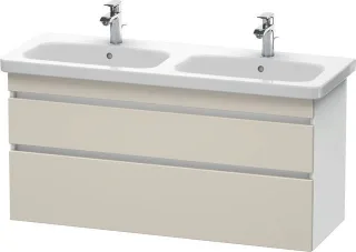Duravit DuraStyle Waschtischunterbau wandhängend Taupe & Weiß Matt 1230x448x610 mm - DS649809118 DS649809118