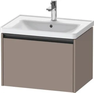 Duravit Ketho.2 Waschtischunterbau wandhängend Basalt Matt 634x455x440 mm - K25082043430000 K25082043430000
