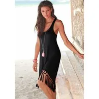 Beachtime by Lascana Longshirt mit Fransen, Shirtkleid, Strandkleid