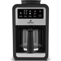 Karaca Espressomaschine, Grindbrew Pro Filterkaffeemaschine mit Mahlwerk 0,85L, 6 Tassen