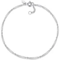 Silberkettenstore Fußkette Fußkette Singapur 1,8mm - 925 Silber