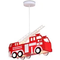 bmf-versand Deckenleuchte Kinderzimmerlampe Junge Hängelampe Kinderzimmer Kinderlampe Feuerwehr