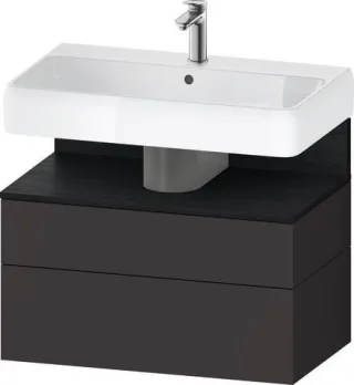 Duravit Qatego Waschtischunterbau wandhängend Graphit Supermatt 790x470x590 mm - QA4394016800010 QA4394016800010
