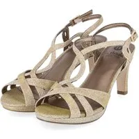 La Strada La Strada 2501281 1843 Damen Synthetik gold Sandalette