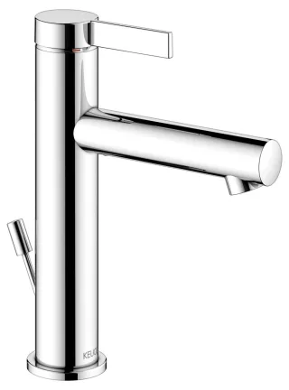 Keuco Waschtischarmatur 130 IXMO 59501, mit Ablaufgarnitur Pure, Rosette rd. verchromt , 5950101100 59501011001