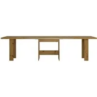 designimpex Esstisch Design WM-999 Eiche Artisan ausziehbar 140 - 300 cm, Esstisch, Esszimmertisch, Tisch, Couchtisch, Wohnzimmertisch, table