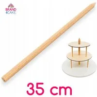 CakeLand Tortenständer ZENTRALSTANGE 35 cm für Tortenständer aus Holz, Verstecktes System, Holz