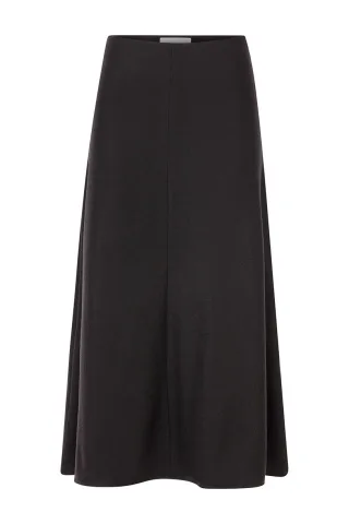 Rich & Royal - Wool Jersey Skirt chocolate torte - Gr. - S