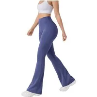 Smilodox Schlaghose Loreen, Flared Seamless Sportleggings, Schlaghose, Blickdicht Slim Fit Booty Yogahose, Elastisch Fitnessleggings, Gym, Freizeit