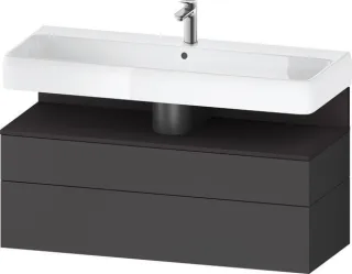 Duravit Qatego Waschtischunterbau wandhängend Graphit Matt 1190x470x590 mm - QA4396080490010 QA4396080490010