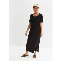 bonprix Jerseykleid für Alltag, aus Viskose und Elasthan, Oversize-Passform, Kurzarm