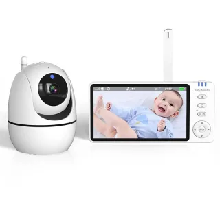 ABM501 5-Inch Baby Monitor 720P Video Camera with PTZ Two Way Audio Night Vision Temperature Sensor 300m Range VOXLullab