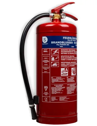 Feuerlöscher, Pulver, 6 Kg, Brandklasse 43A, 223B, C