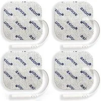 Axion Elektrodenpads passend zu Revitive, Prorelax, Promed, axion - 5x5cm, 2mm ST-Anschluss, 4 St.,selbstklebende TENS EMS Elektroden für TENS EMS Geräte
