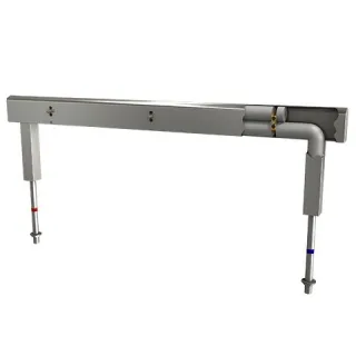 KWC Aquarotter Armatureneinh., Edst., doppelreihig, 10 Waschplätze, 4000 mm, Wasserans un., 20300649 2030064992