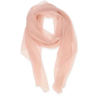 Halsüberkopf Accessoires - Schal Seide uni 65x180cm rosé - Gr. - OS