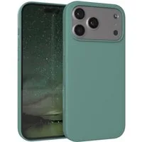 EAZY CASE Handyhülle für Apple iPhone 17 Pro Max Hülle Silikon 6,9 Zoll, Schutzhülle mit Kameraschutz Back Cover Bumper Case Case Dunkelgrün