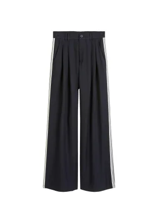 Marc OPolo DENIM - Twill-Bundfaltenhose relaxed blue depths - Gr. - S