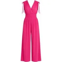 ITALY VIBES Jumpsuit - sommerlicher Overall mit Hosentaschen - Einteiler mit Smokbund