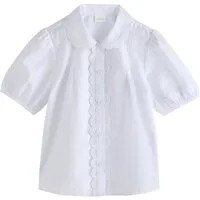 Next Spitzenbluse Bluse mit Dreiviertelärmeln und Spitzenbesatz (1-tlg)
