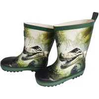 MAXIMO Gummistiefel T-Rex Jerseyfutter, Fotoprint, Reflekt 3M Gummistiefel (2-tlg)
