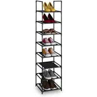 relaxdays Schuhregal schmal, 8 Ebenen
