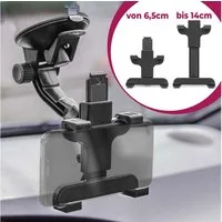 Mobilefox Smartphone-Halterung Universal Auto KFZ Handy Smartphone Tablet Halter Halterung