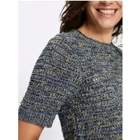 Witt Strickpullover Baumwoll-Pullover Kurzarm Grobstrick