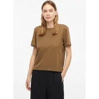 s.Oliver Kurzarmshirt T-Shirt Verkürztes T-Shirt aus Interlockjersey