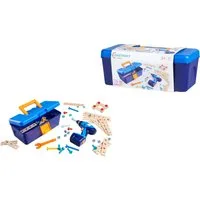 Eichhorn Spielwerkzeugkoffer Constructor Werkzeugbox mit Schrauber, (Set, 65-tlg)
