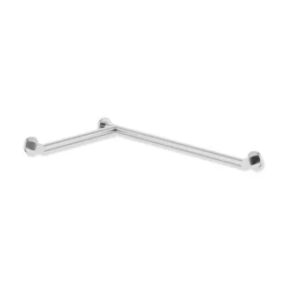 Hewi System 900 Duschhandlauf 900.35.103XA Edelstahl matt geschliffen, 765 x 475 mm, Ausführung links