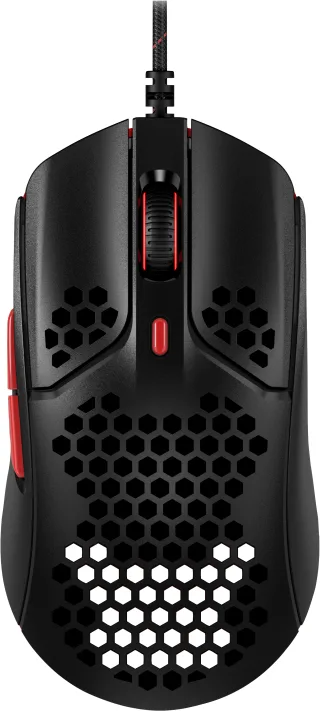 HP HyperX Pulsefire Haste ? Gaming-Maus (Schwarz-Rot) | 4p5e3aa | Beidhändig - Optisch