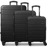 Saxoline® Trolleyset Miami, 4 Rollen, (3-teilig, 3 tlg), ABS